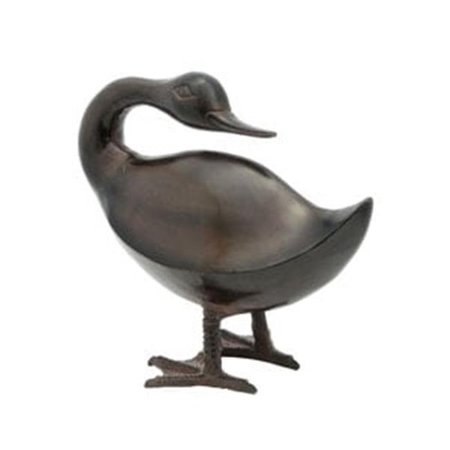 BOOK PUBLISHING CO Bye Duck Statue - Bronze Aluminum GR31848